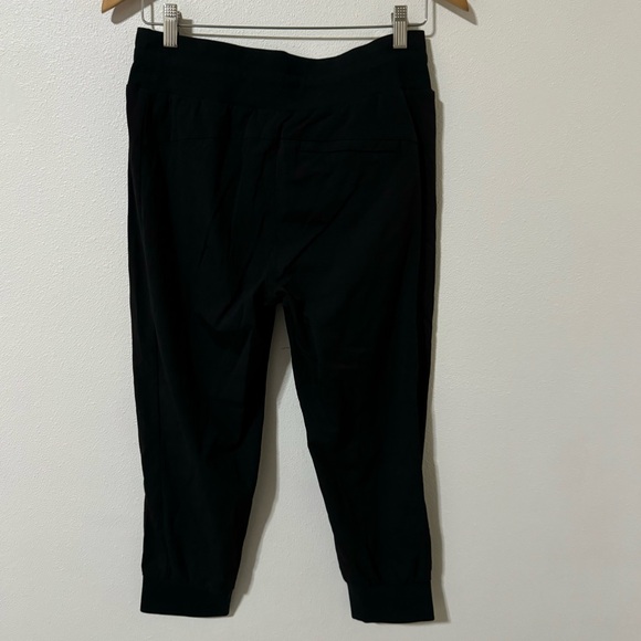 Athleta Trekkie North Crop Jogger Textured Black High Rise Zip Pockets-6 - Picture 3 of 9